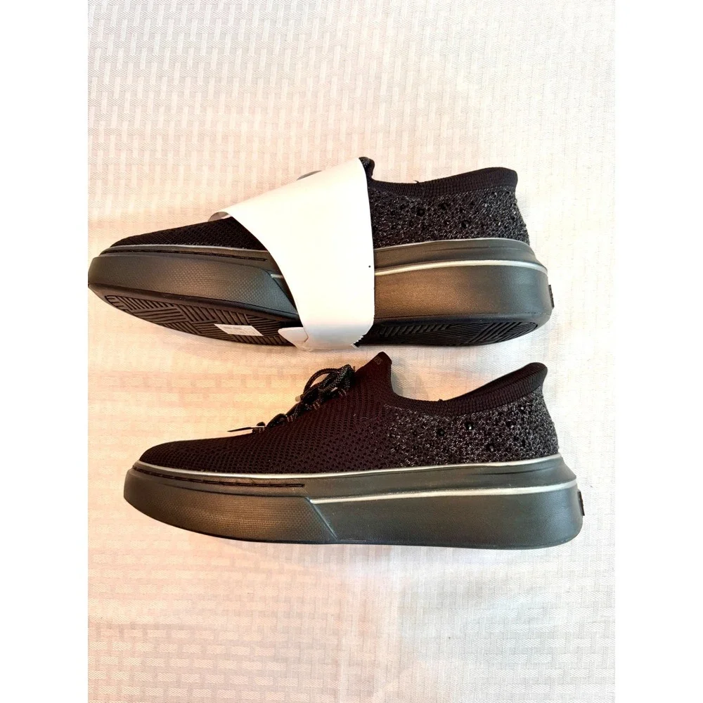 Skechers Slip-ins Court & Classics Black Rhinestone Sneakers 185270 Womens 10
